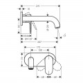 Змішувач для умивальника Hansgrohe VERNIS BLEND 71576000 - Фото 1